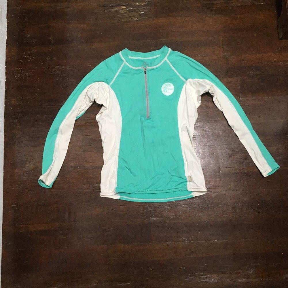 Used Longsleeve Roxy Teal Rashguard size Medium